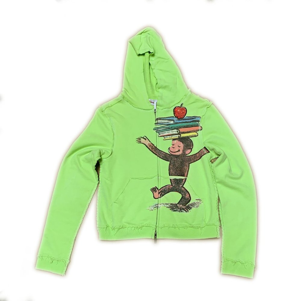 Curious George Women's Zip Hoodie Green